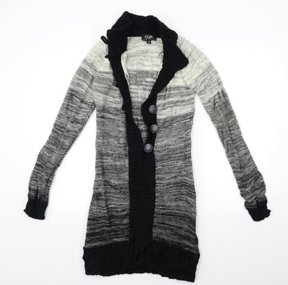 CKM Womens Grey  Knit Cardigan Jumper Size S