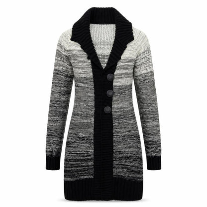 CKM Womens Grey  Knit Cardigan Jumper Size S
