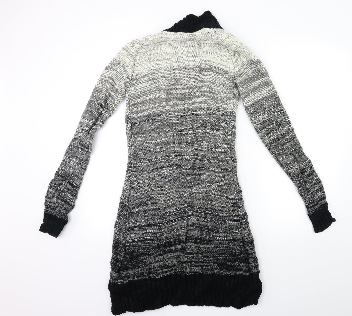 CKM Womens Grey  Knit Cardigan Jumper Size S