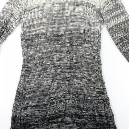 CKM Womens Grey  Knit Cardigan Jumper Size S
