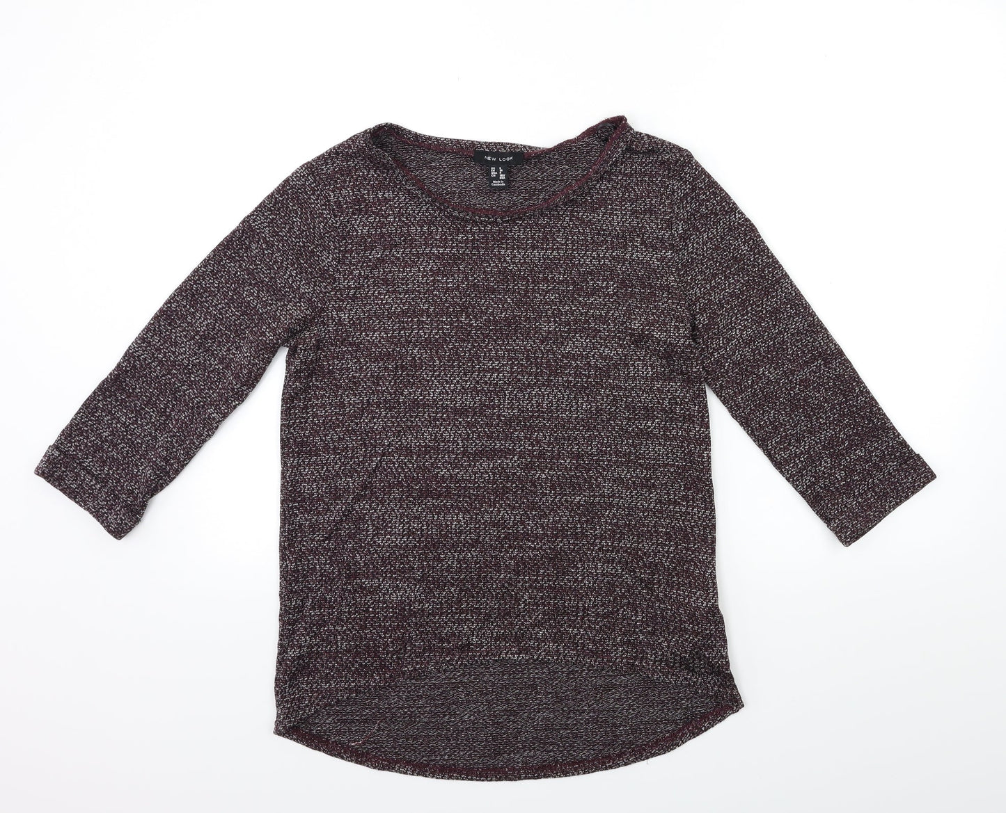 New Look Womens Purple  Knit Pullover Jumper Size 8