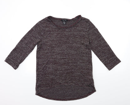 New Look Womens Purple  Knit Pullover Jumper Size 8