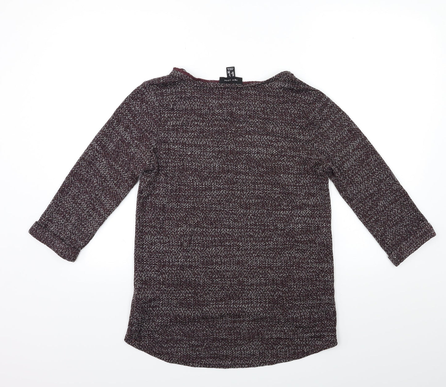 New Look Womens Purple  Knit Pullover Jumper Size 8
