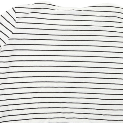 Atmosphere Womens White Striped Knit Pullover Jumper Size 6
