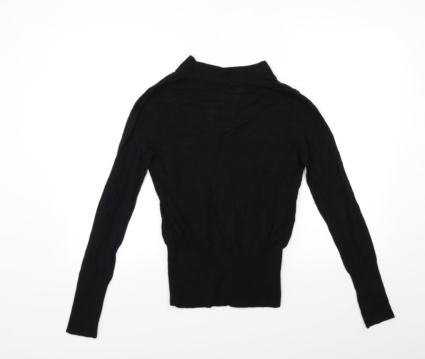 H&M Womens Black  Knit Pullover Jumper Size S