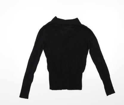 H&M Womens Black  Knit Pullover Jumper Size S