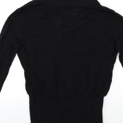 H&M Womens Black  Knit Pullover Jumper Size S