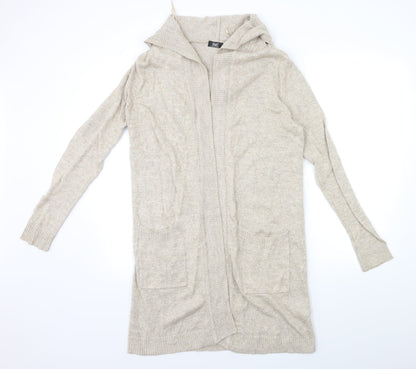 F&F Womens Beige  Knit Cardigan Jumper Size S