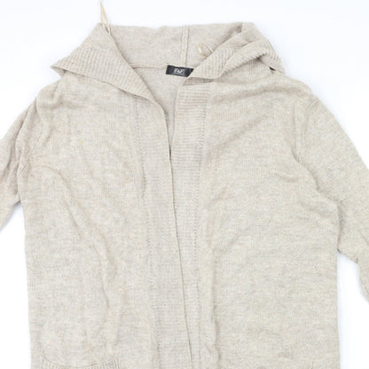 F&F Womens Beige  Knit Cardigan Jumper Size S