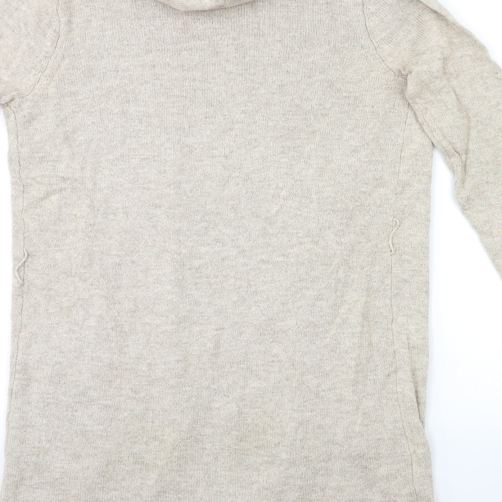 F&F Womens Beige  Knit Cardigan Jumper Size S