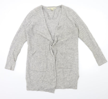 Max Studio Womens Grey  Knit Cardigan Jumper Size M