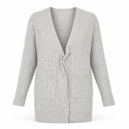 Max Studio Womens Grey  Knit Cardigan Jumper Size M