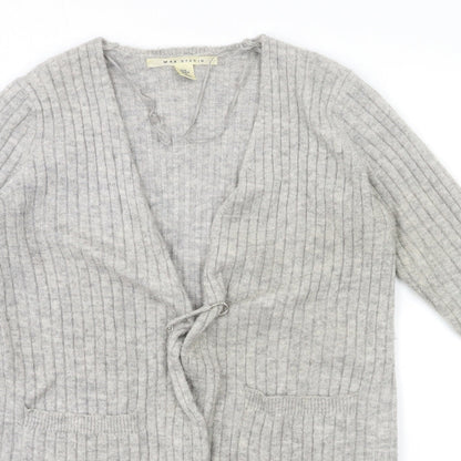Max Studio Womens Grey  Knit Cardigan Jumper Size M