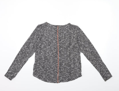 H&M Girls Grey  Knit Pullover Jumper Size 13 Years