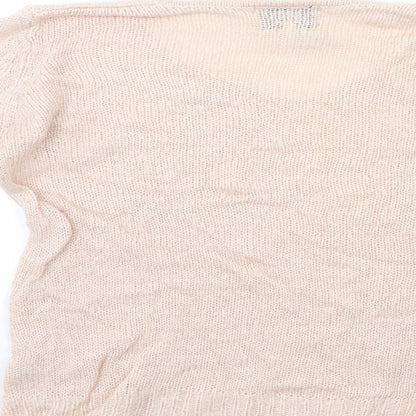 Papaya Womens Pink  Knit Pullover Jumper Size M