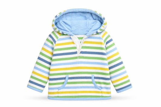 Marks and Spencer Baby Green Striped  Pullover Jumper Size 6-9 Months
