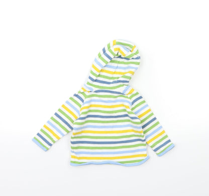 Marks and Spencer Baby Green Striped  Pullover Jumper Size 6-9 Months