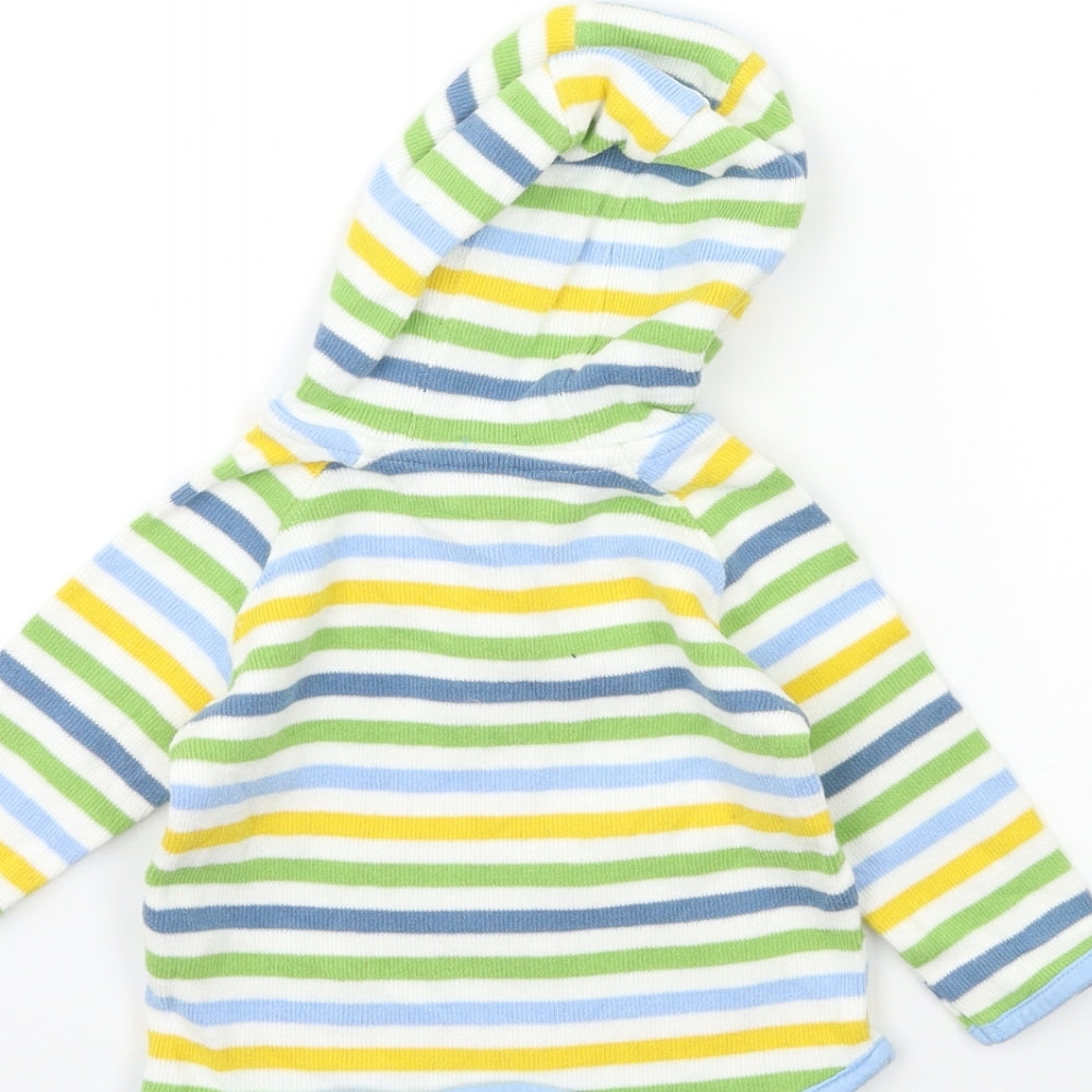 Marks and Spencer Baby Green Striped  Pullover Jumper Size 6-9 Months