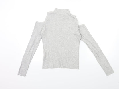 Atmosphere Womens Grey   Pullover Jumper Size 10  - Open Shoulder
