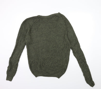 Preworn Mens Green  Knit Pullover Jumper Size S