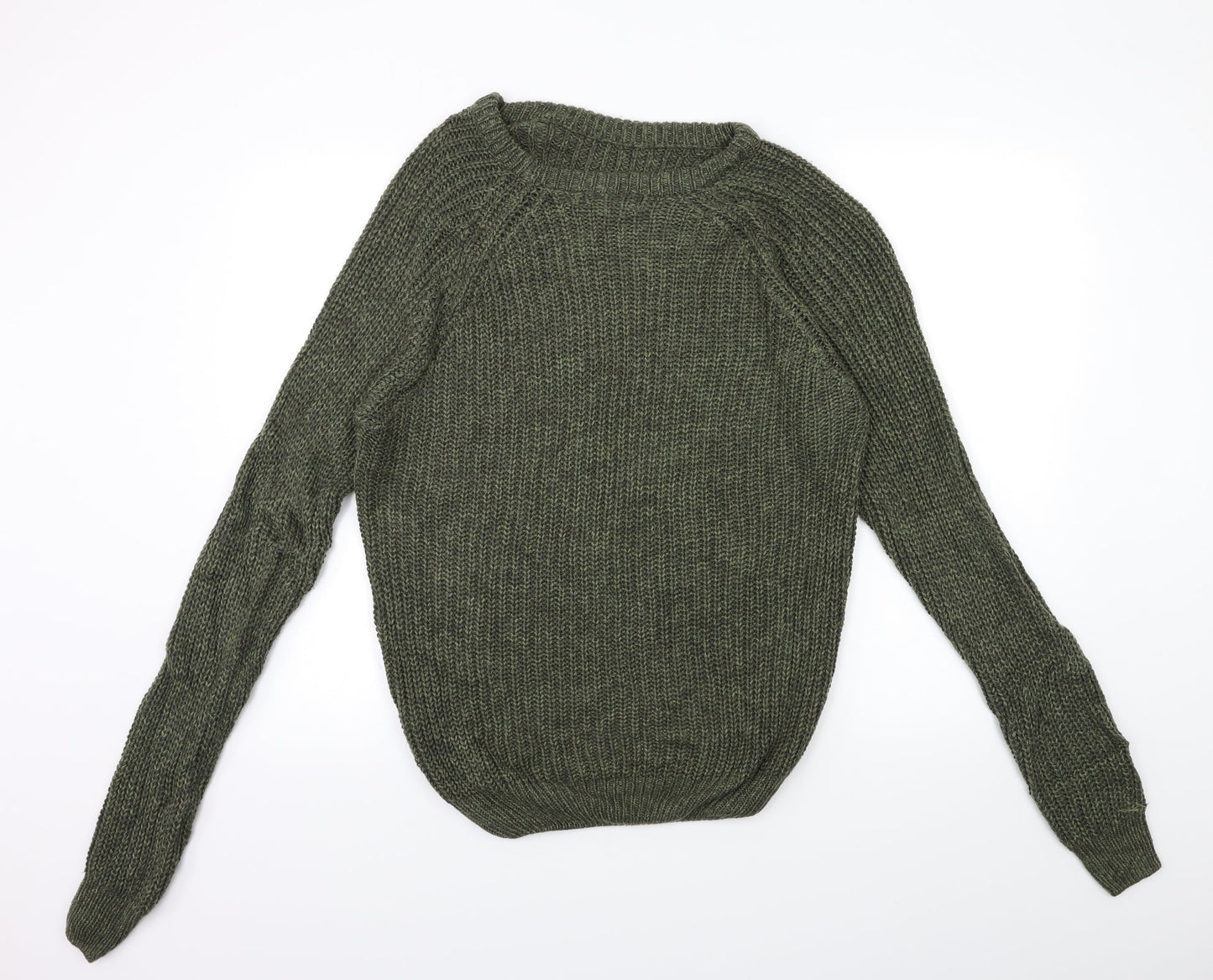 Preworn Mens Green  Knit Pullover Jumper Size S