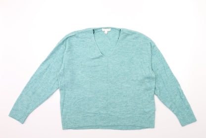 H&M Womens Blue  Knit Pullover Jumper Size S