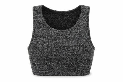 Womens UK Size S Sparkle & Fade Silver Basic Tank
