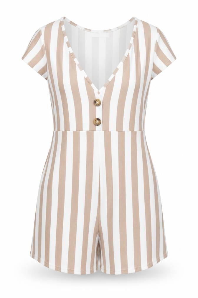 Womens UK Size 8 PRETTYLITTLETHING One-Piece Brown Playsuit