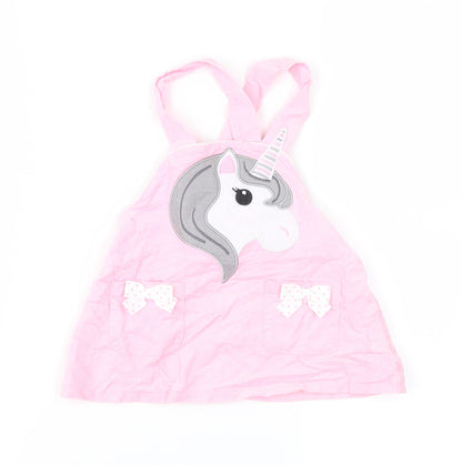 Youngland Girls Pink  Corduroy Pinafore/Dungaree Dress  Size 12 Months