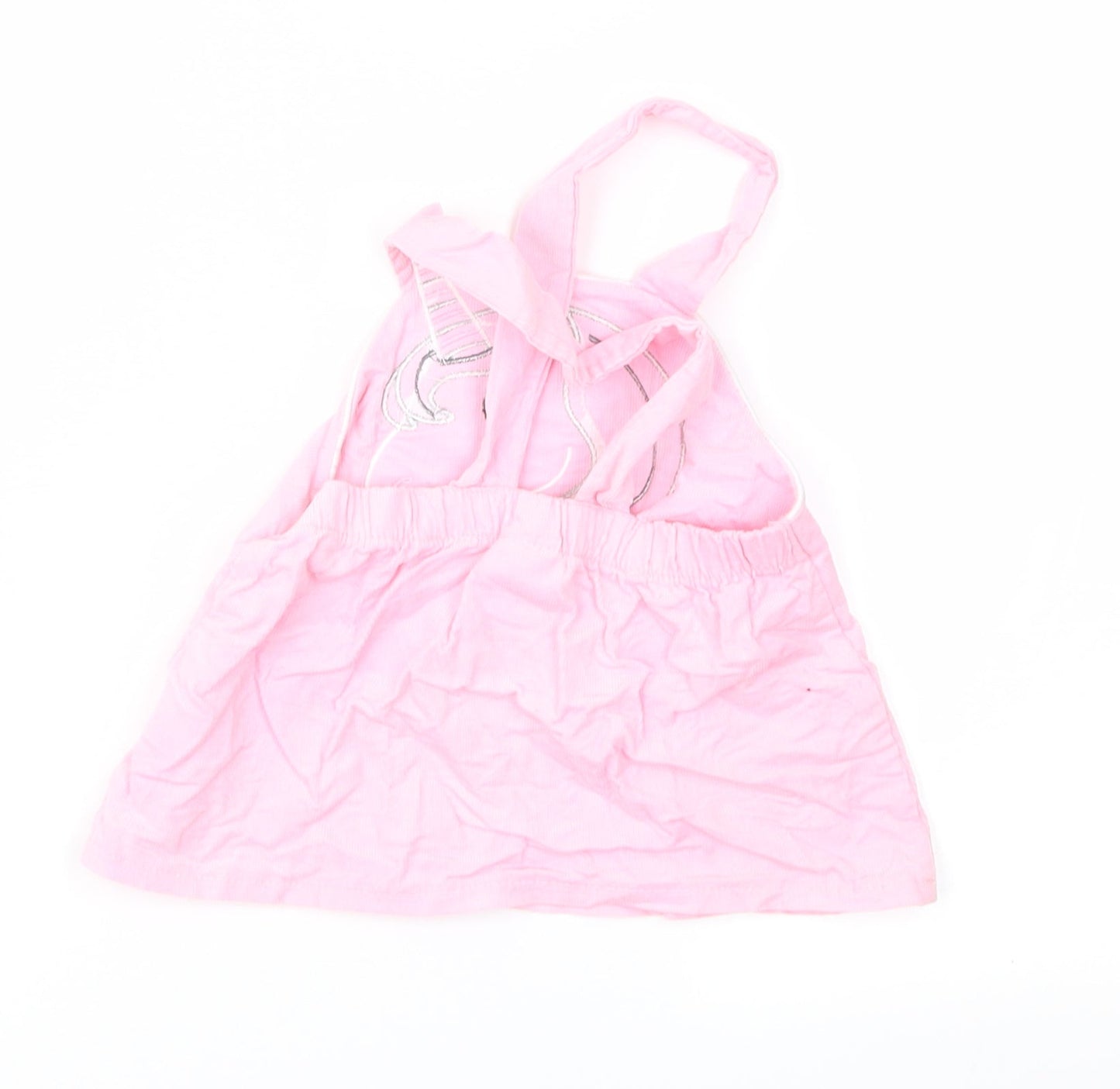 Youngland Girls Pink  Corduroy Pinafore/Dungaree Dress  Size 12 Months
