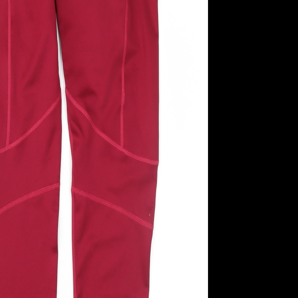YAS Womens Pink   Compression Leggings Size S L28 in