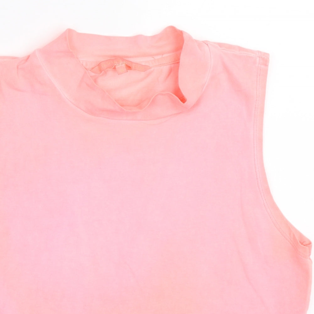 Womens UK Size M Silvian Heach Pink Basic Tank