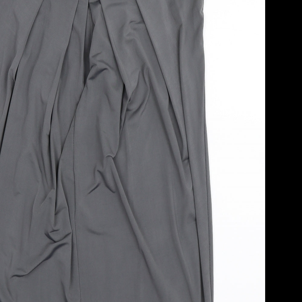 Womens UK Size S Club L Grey Basic Blouse