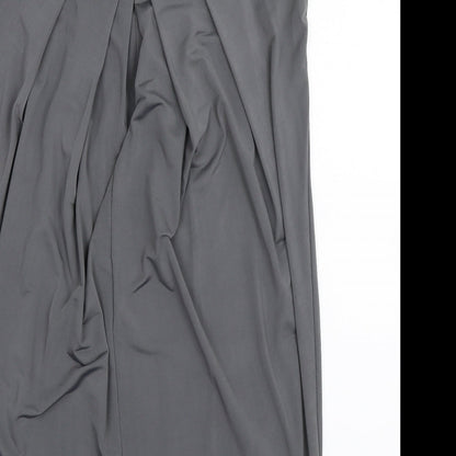 Womens UK Size S Club L Grey Basic Blouse