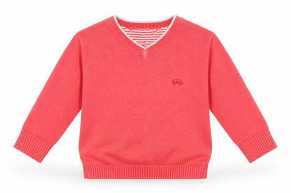 Next Boys Pink   Pullover Jumper Size 6-9 Months