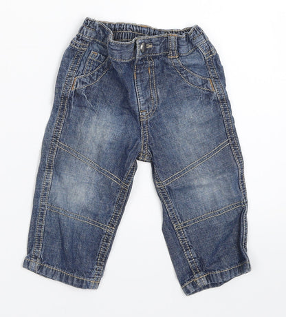 George Boys Blue  Denim Capri Jeans Size 6-9 Months