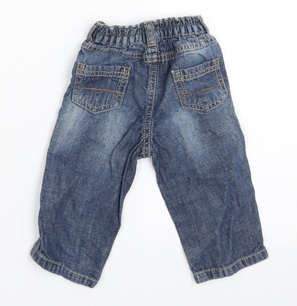 George Boys Blue  Denim Capri Jeans Size 6-9 Months