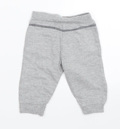 Peacocks Boys Grey   Jogger Trousers Size 6-9 Months