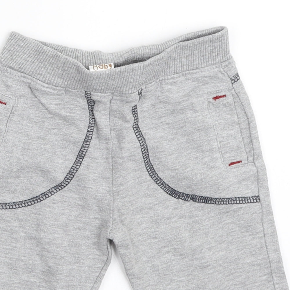 Peacocks Boys Grey   Jogger Trousers Size 6-9 Months