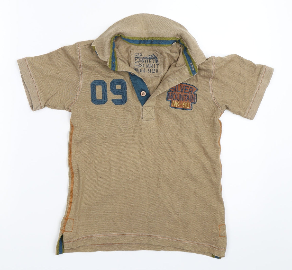 Next Boys Beige   Basic Polo Size 6 Years
