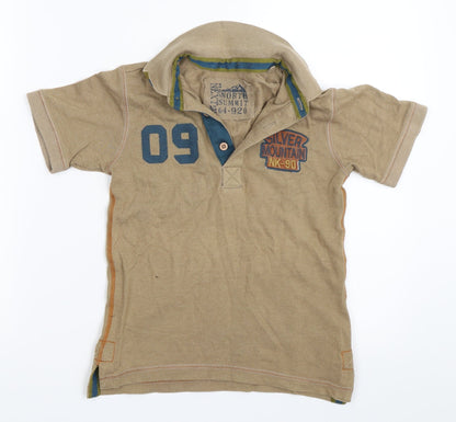 Next Boys Beige   Basic Polo Size 6 Years