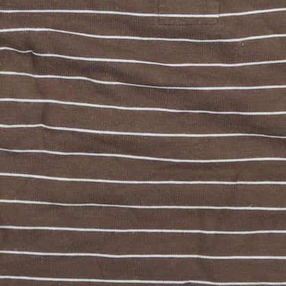 H&M Boys Brown Striped  Basic T-Shirt Size 6-9 Months