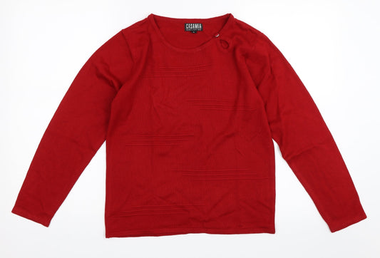 Casamia Womens Red   Pullover Jumper Size S