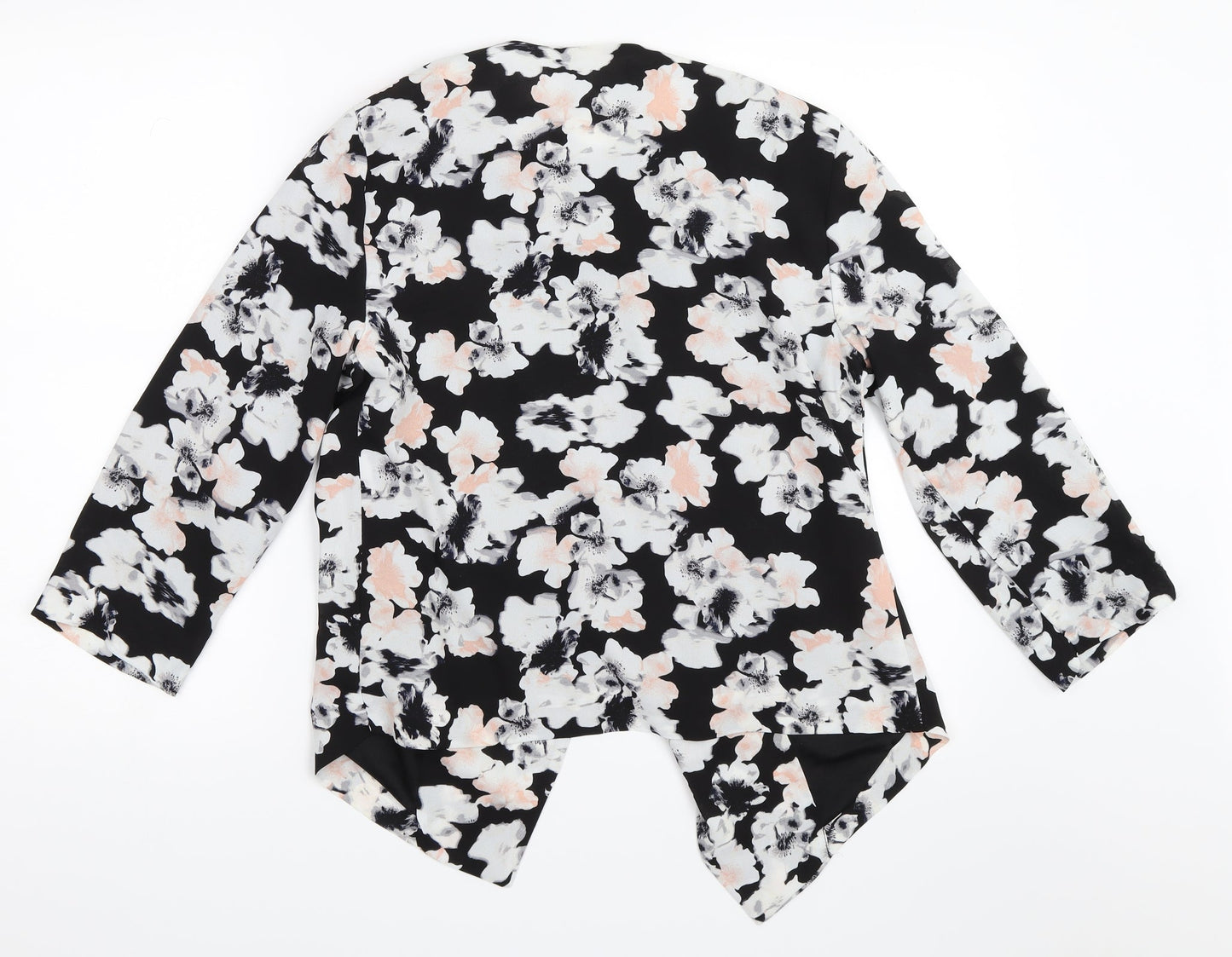 M&Co Womens Black Floral  Jacket  Size 10