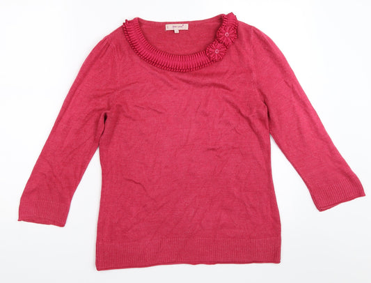 Per Una Womens Pink   Pullover Jumper Size 12