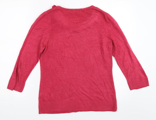Per Una Womens Pink   Pullover Jumper Size 12