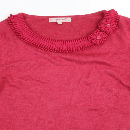 Per Una Womens Pink   Pullover Jumper Size 12