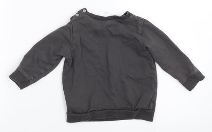 H&M Boys Grey   Pullover Jumper Size 9-12 Months