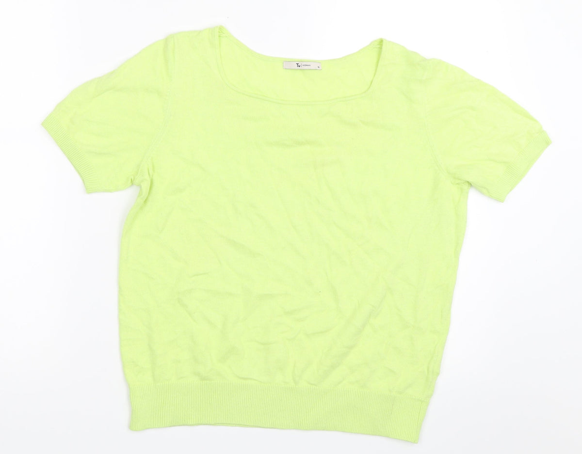 Tu Womens Green   Pullover Jumper Size 10