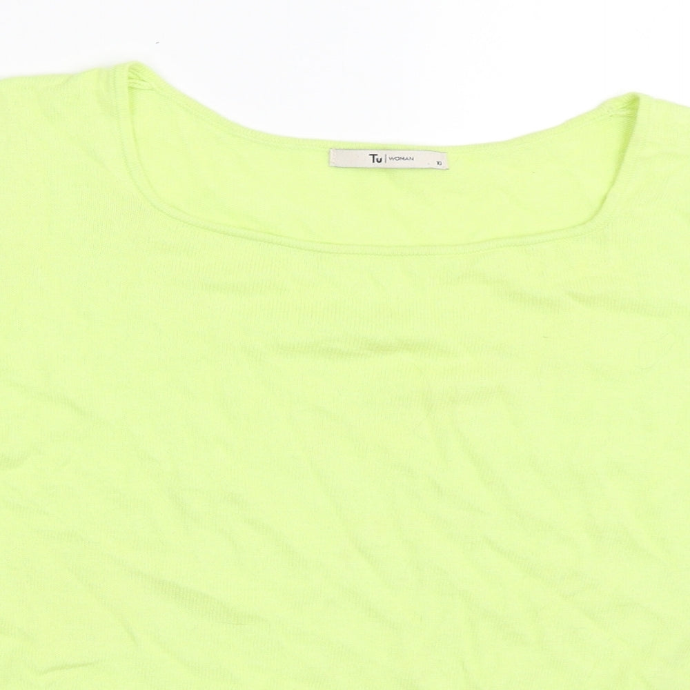 Tu Womens Green   Pullover Jumper Size 10